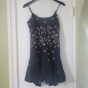 Urban Outfitters Floral Crosstitch Flare Dress